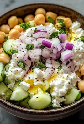 Cottage Cheese and Chickpea Salad: A Refreshing and Protein-Packed Delight