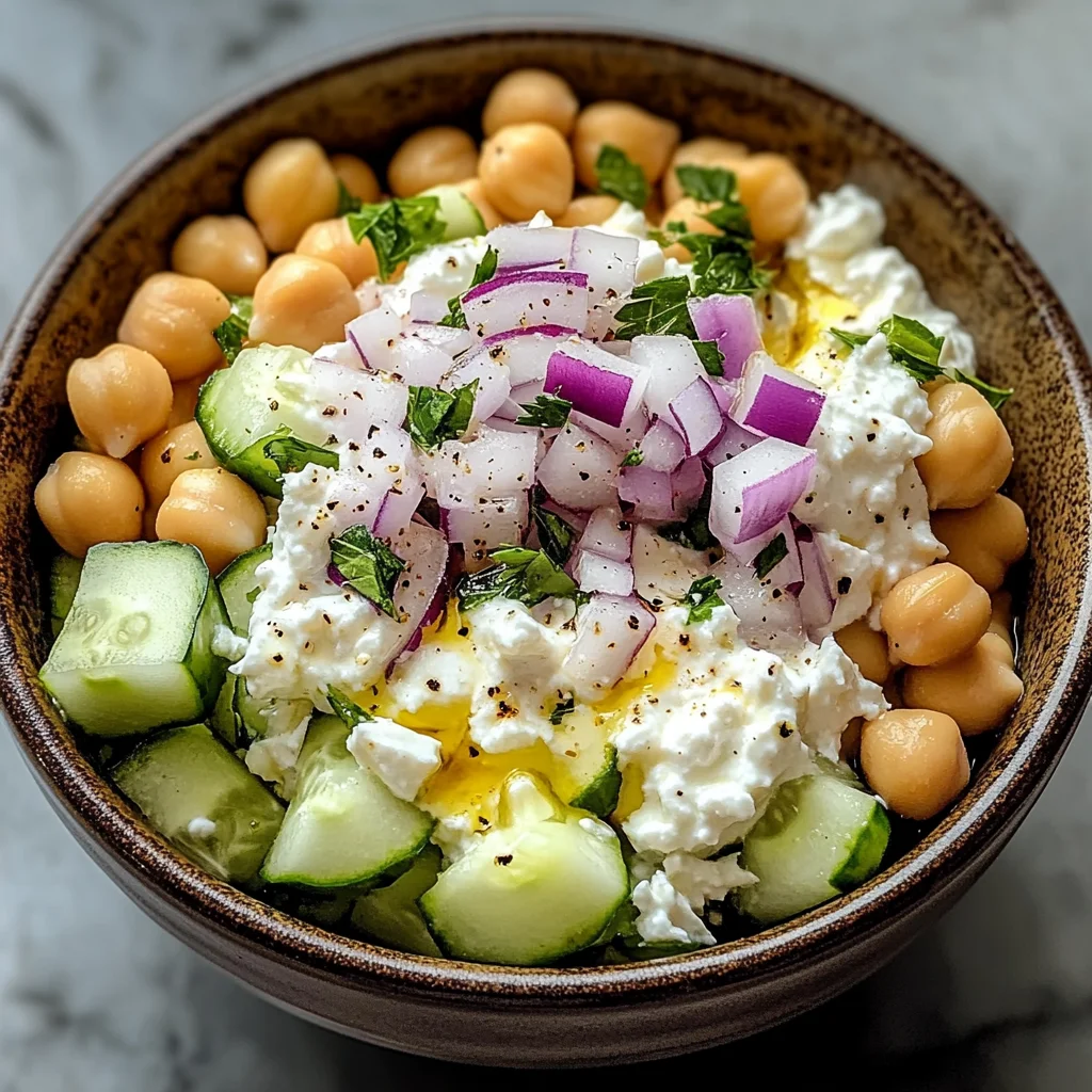 Cottage Cheese and Chickpea Salad: A Refreshing and Protein-Packed Delight
