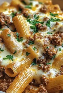Creamy Parmesan Beef Rigatoni