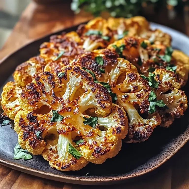 Crispy Baked Cauliflower Steaks