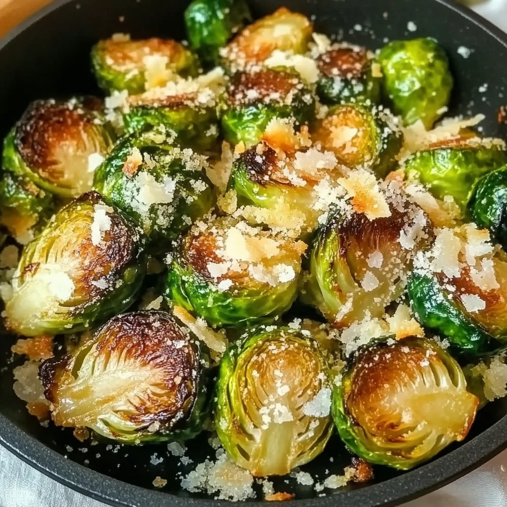 Crispy Parmesan-Crusted Roasted Brussels Sprouts
