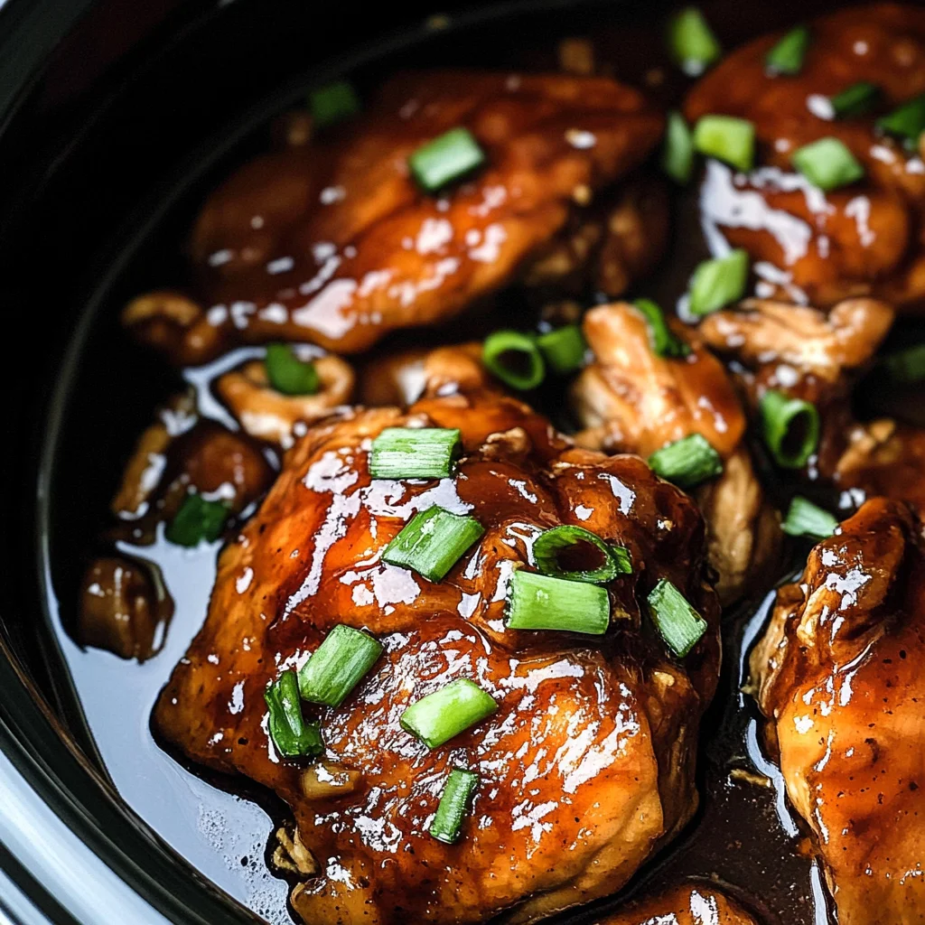 Crockpot Bourbon Chicken