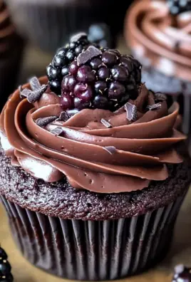 Dark Chocolate Blackberry Cupcakes: Indulge in a Decadent Dessert Delight