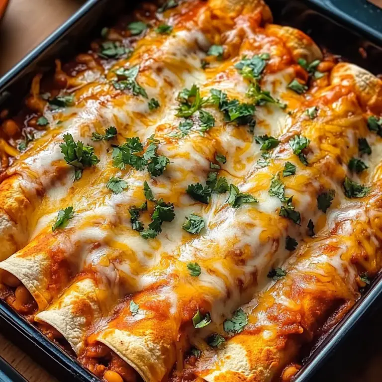 Easy Bean and Cheese Enchiladas