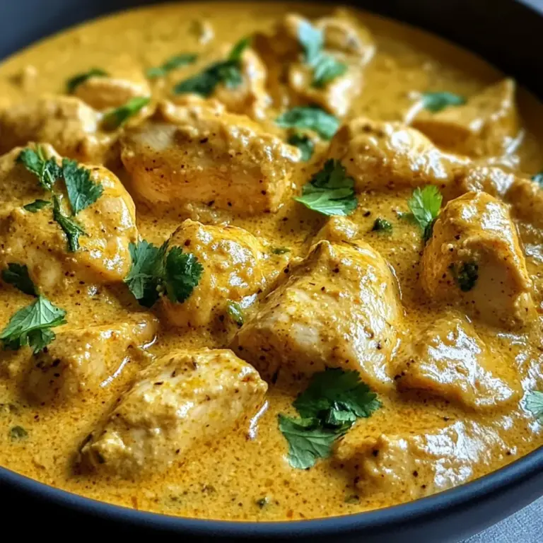 Easy Homemade Chicken Korma with Flatbread or Rice