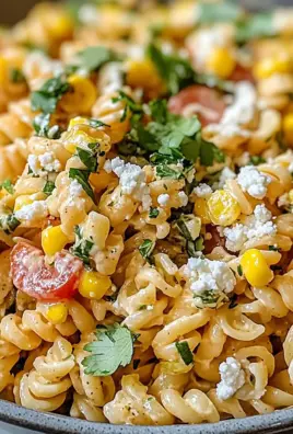 Easy Mexican Street Corn Pasta Salad