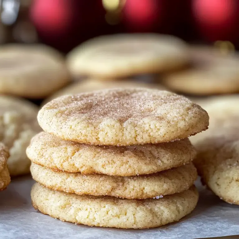 Eggnog Snickerdoodles