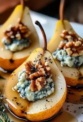 Elegant Blue Cheese Stuffed Pears Recipe