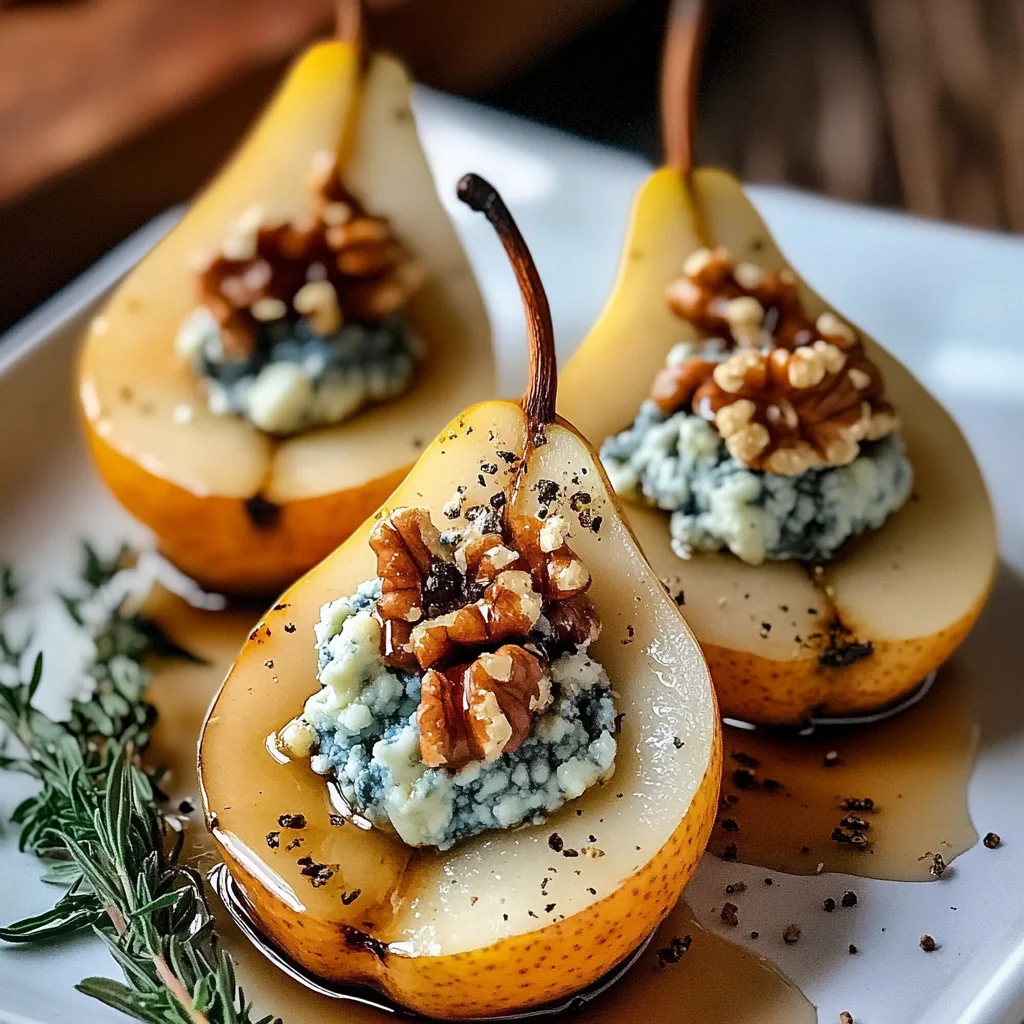 Elegant Blue Cheese Stuffed Pears Recipe