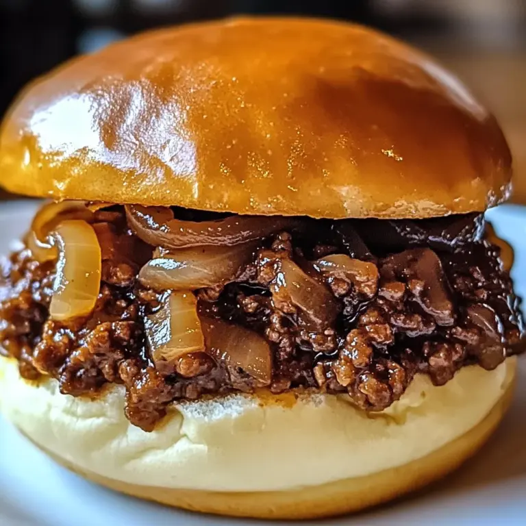 French Onion Beef Sloppy Joes