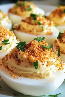Garlic Parmesan Deviled Eggs