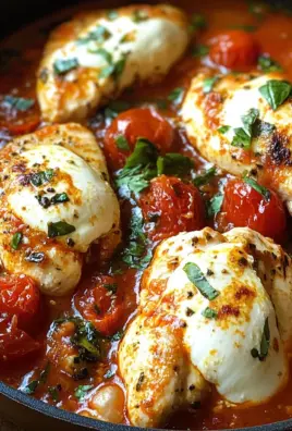 Garlic Tomato Chicken with Mozzarella