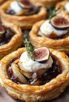 Goat Cheese and Fig Puff Pastry Tarts