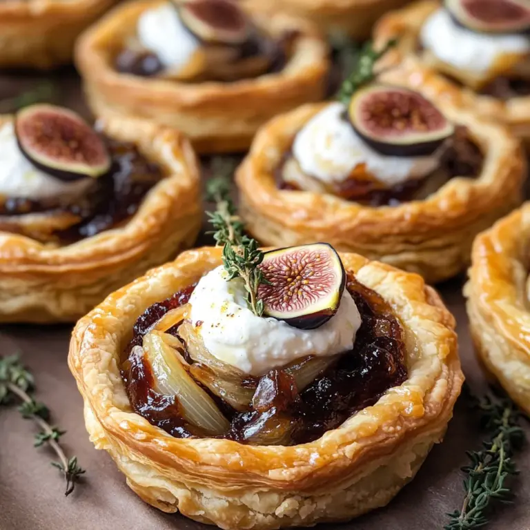 Goat Cheese and Fig Puff Pastry Tarts