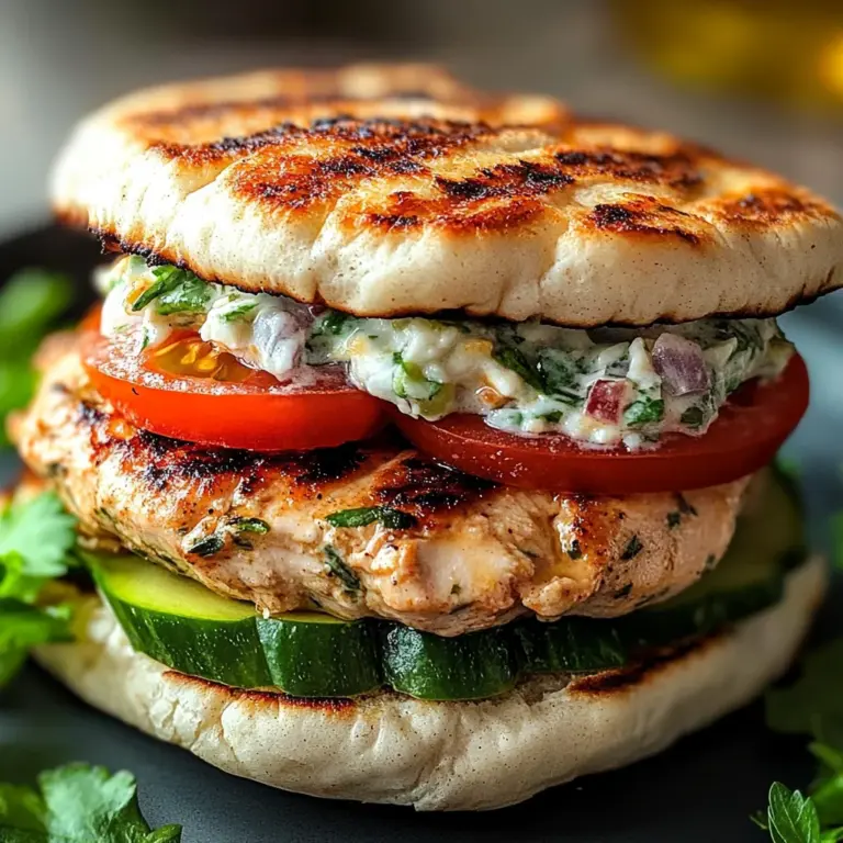 Greek Chicken Burgers