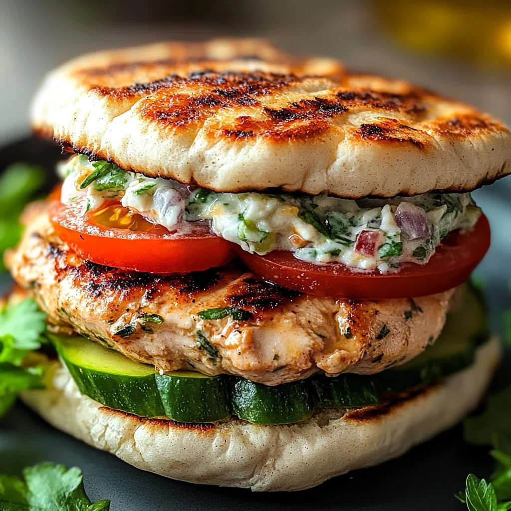Greek Chicken Burgers