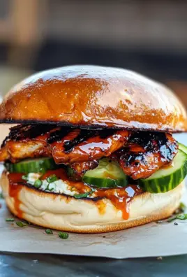 Grilled Korean BBQ Chicken Sandwich