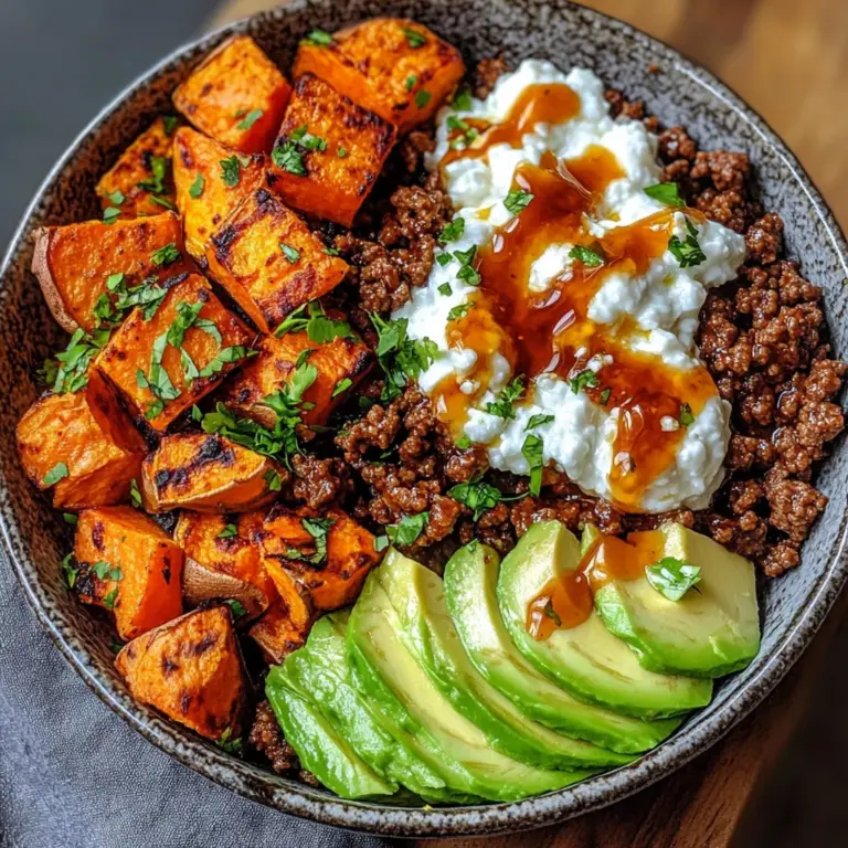 Ground Beef Hot Honey Bowl