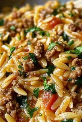 Ground Beef Orzo