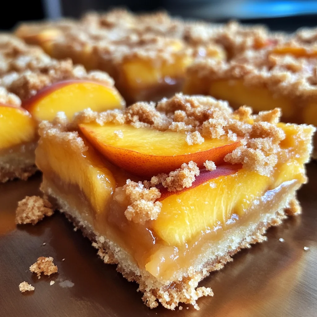 Heavenly Summer Peach Bars: A Sweet Slice of Sunshine
