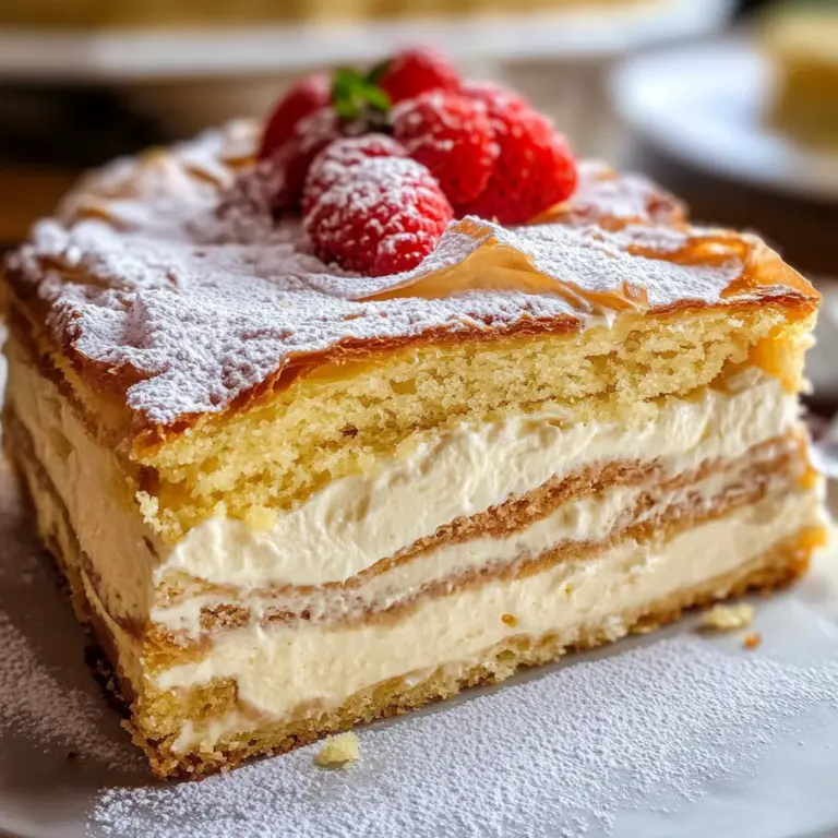 Karpatka - Polish Carpathian Mountain Cream Cake