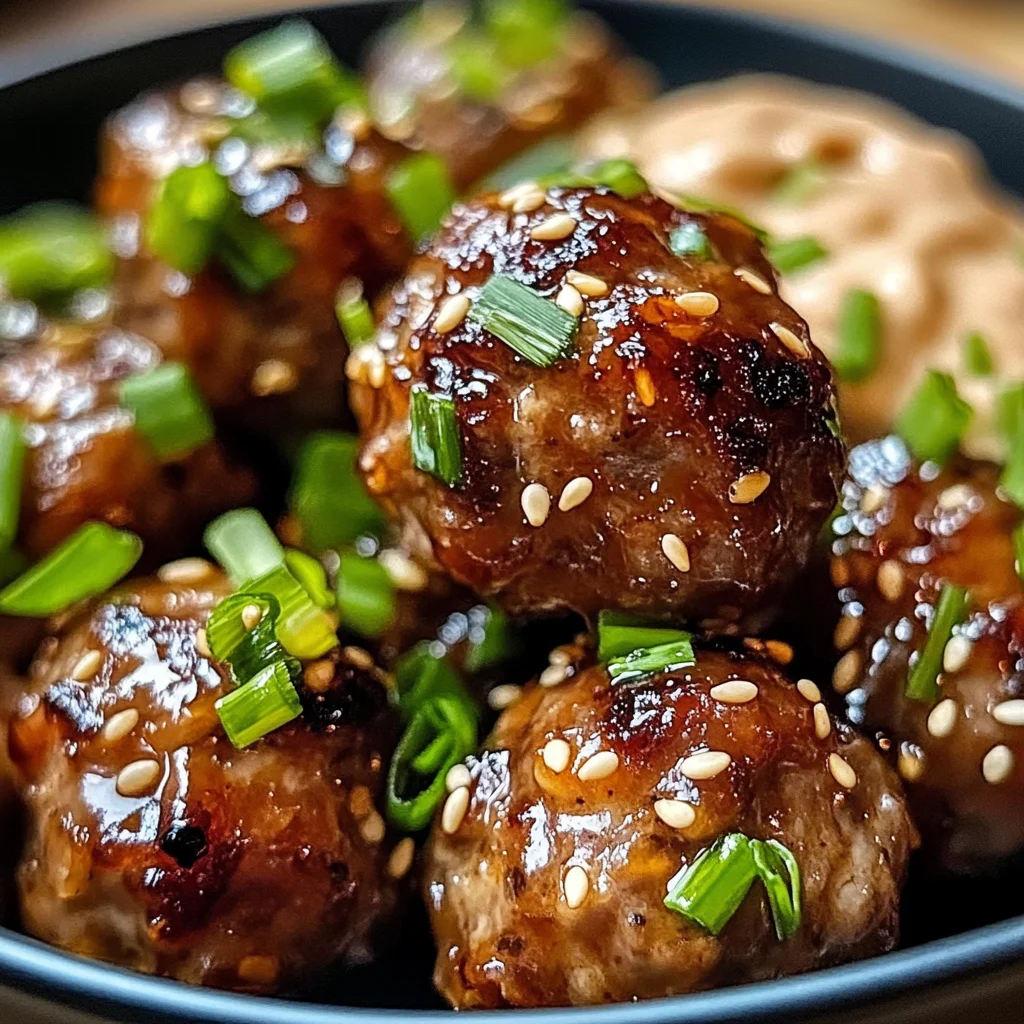 Korean BBQ Meatballs with Spicy Mayo Dip: A Flavor-Packed Beginner-Friendly Recipe
