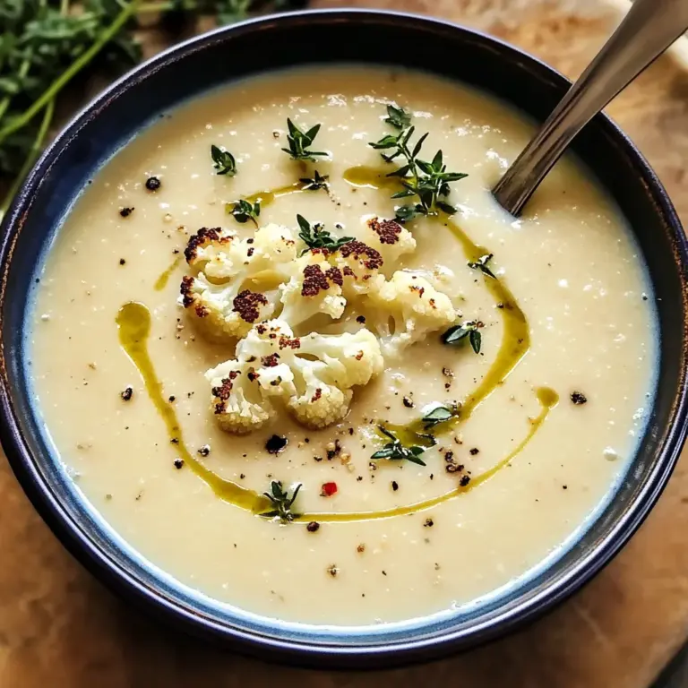 Light & Creamy Cauliflower Soup