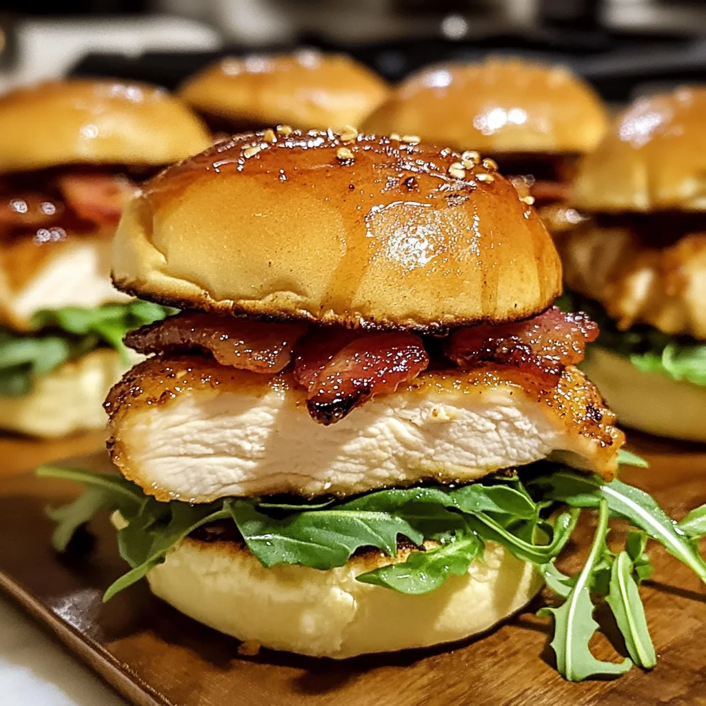 Maple Chicken Turkey Turkey Bacon Sliders