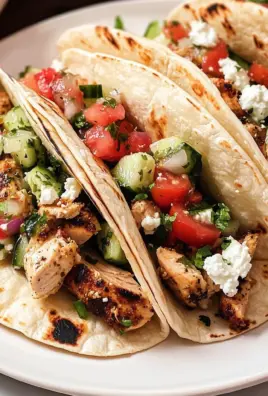 Mediterranean Chicken Tacos