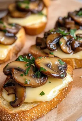 Mushroom & Brie Crostini