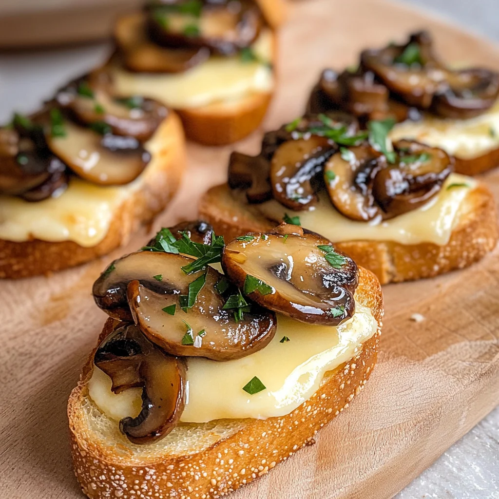 Mushroom & Brie Crostini
