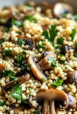 Mushrooms Couscous with Herbs