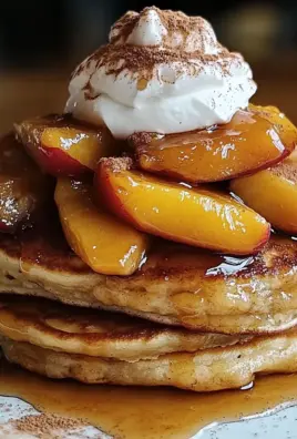 Peach Cobbler Pancakes