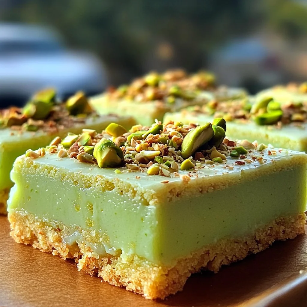 Pistachio Pudding Sugar Cookie Bars