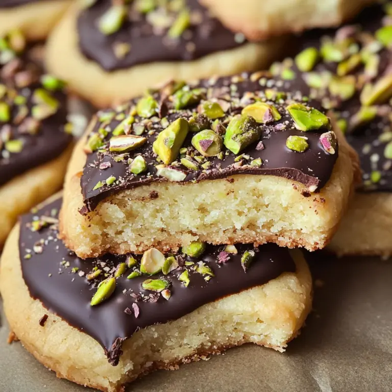 Pistachio Shortbread Cookies