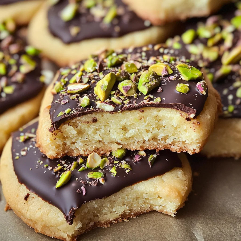 Pistachio Shortbread Cookies
