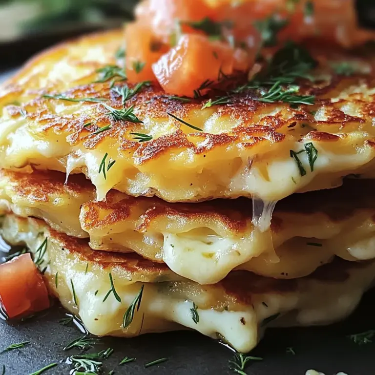 Potato and Onion Cheese Pancakes