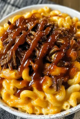 Pulled beef Mac and Cheese