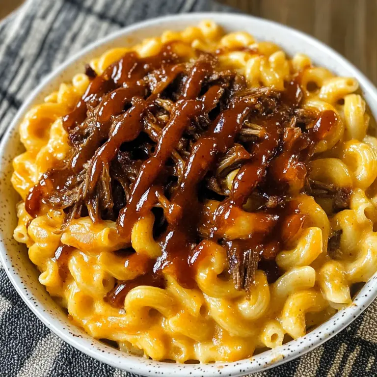 Pulled beef Mac and Cheese