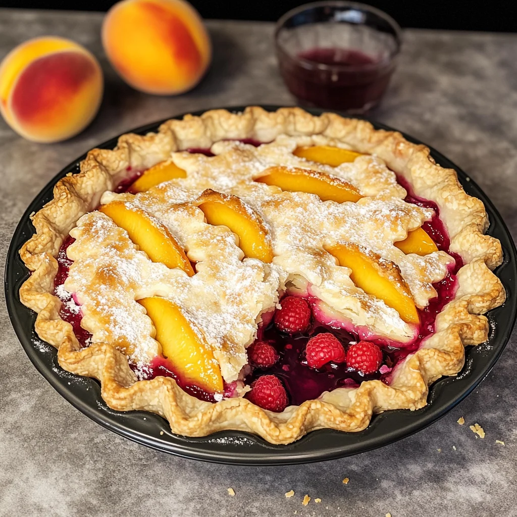 Raspberry Peach Pie