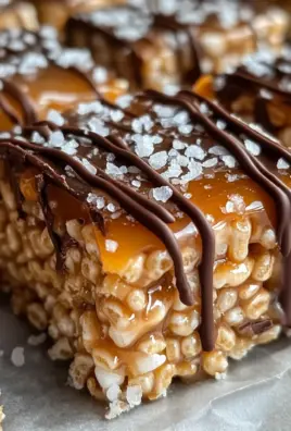Salted Caramel Rice Krispie Treats: A Sweet & Salty Indulgence