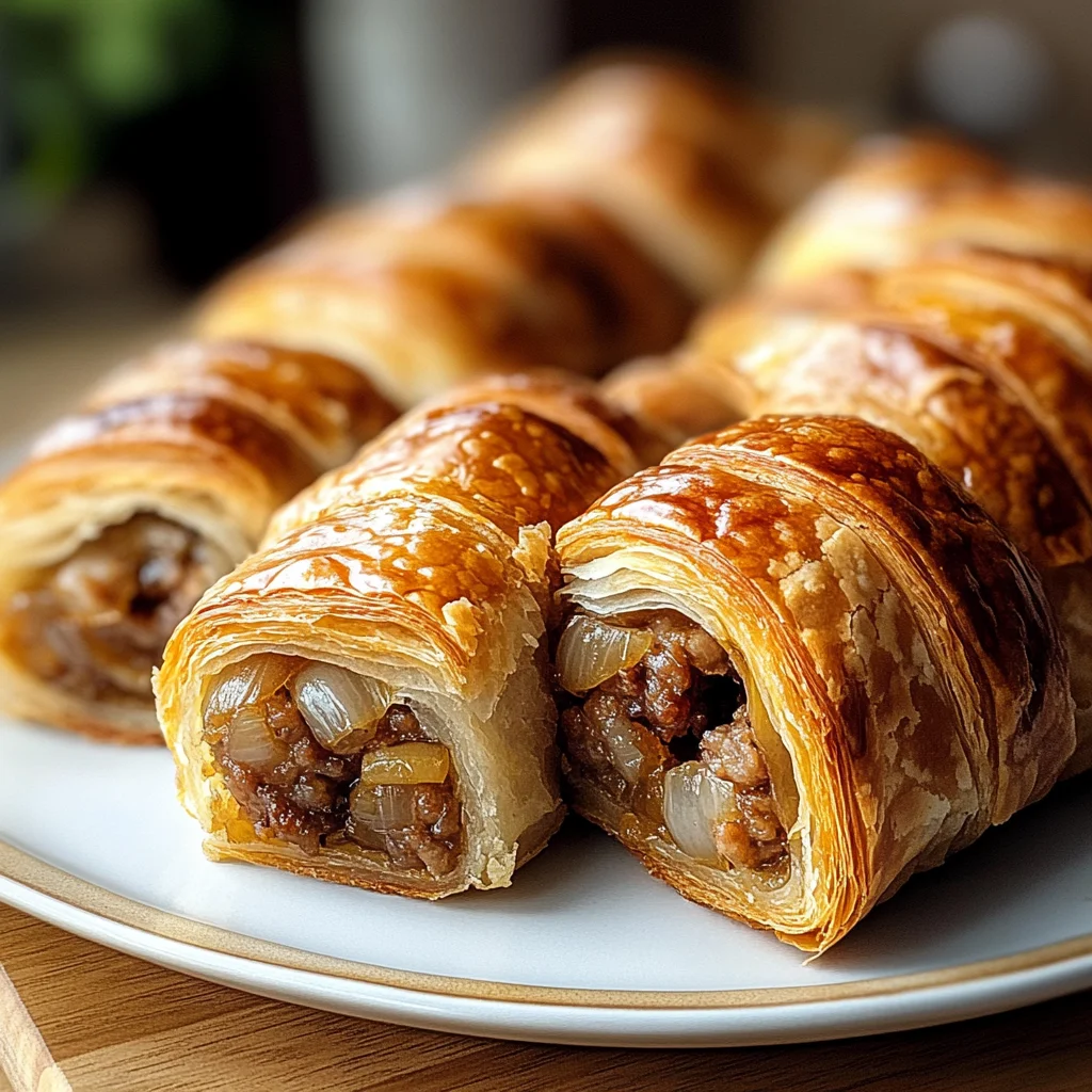 Savory French Onion Sausage Rolls
