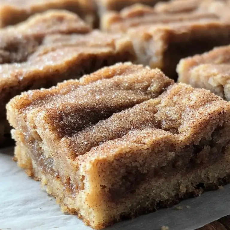 Snickerdoodle Blondie Bars