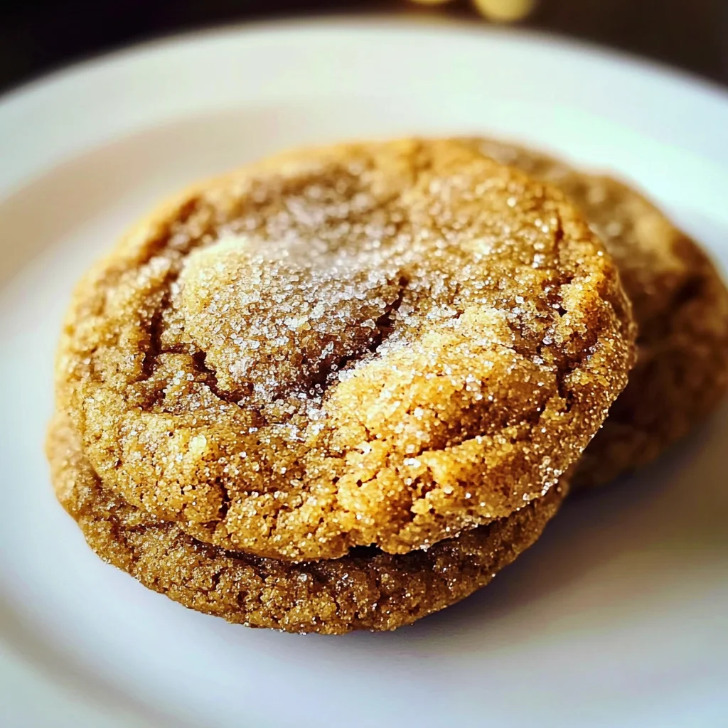 Soft Batch Apple Cider Gingersnap Cookies