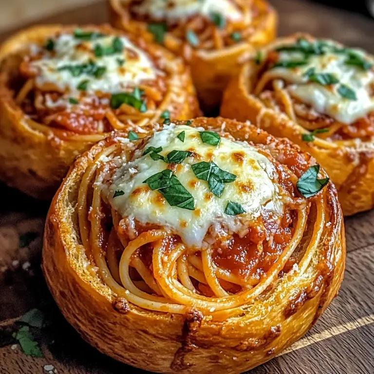Spaghetti Garlic Bread Bowls