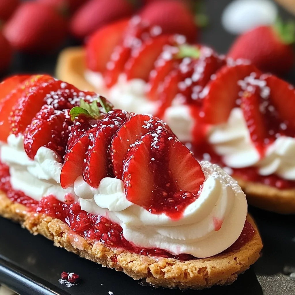 Strawberry Cookie Boats