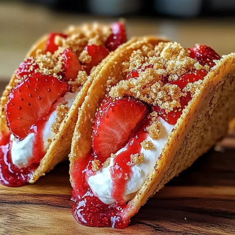 Strawberry Crunch Cheesecake Tacos