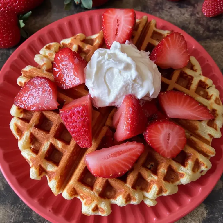 Strawberry Waffles Recipe