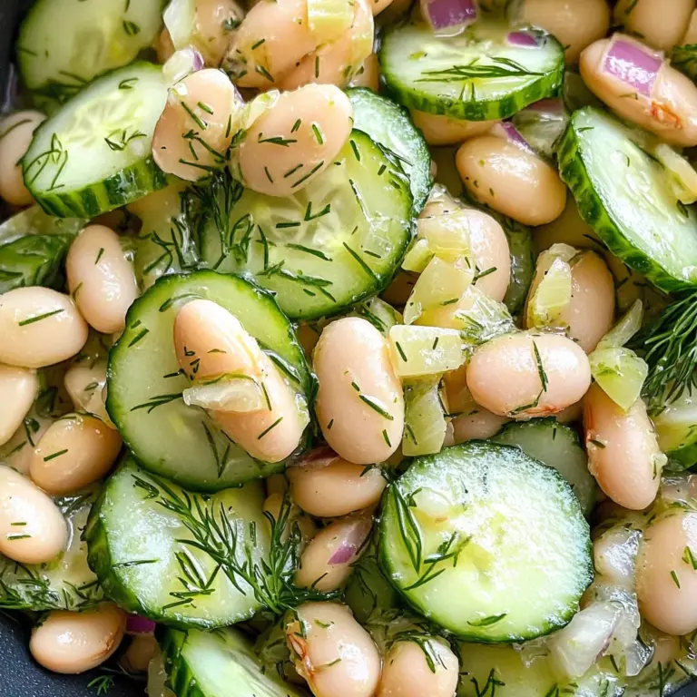 White Bean and Cucumber Dill Salad