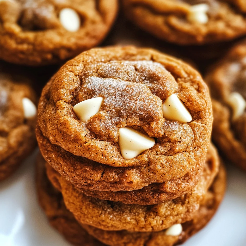 White Chocolate Pumpkin Snickerdoodles